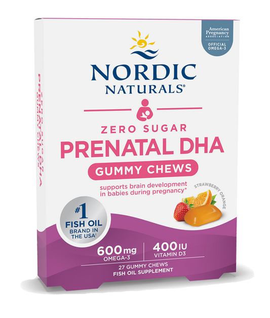 Zero Sugar Prenatal DHA Strawberry Orange 27 Gummy Chews