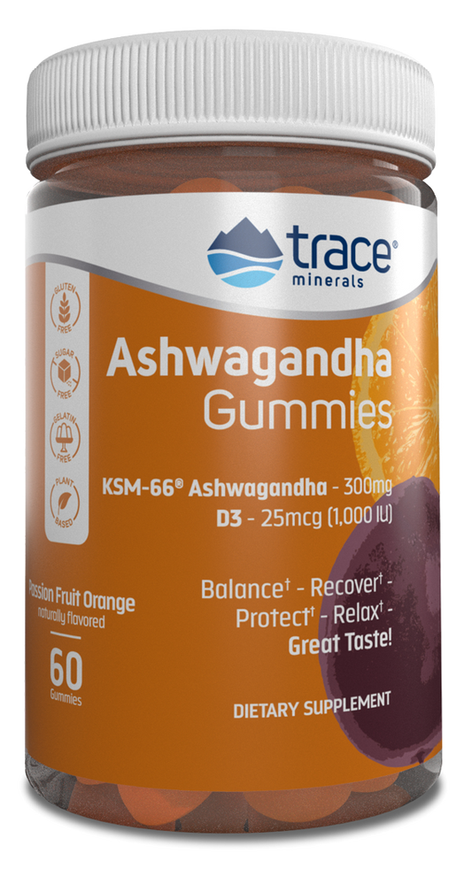 Ashwagandha Gummies Passion Fruit Orange 60 Gummies